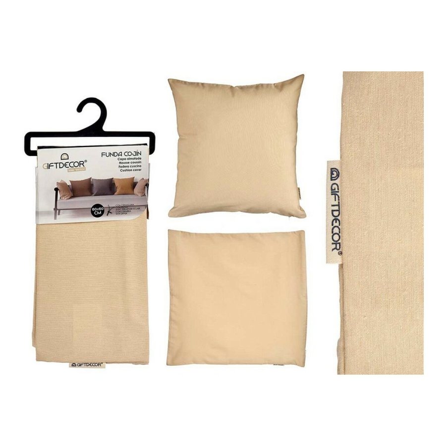 Pudebetrk Fldefarvet Beige 45 x 0,5 x 45 cm 60 x 0,5 x 60 cm #5