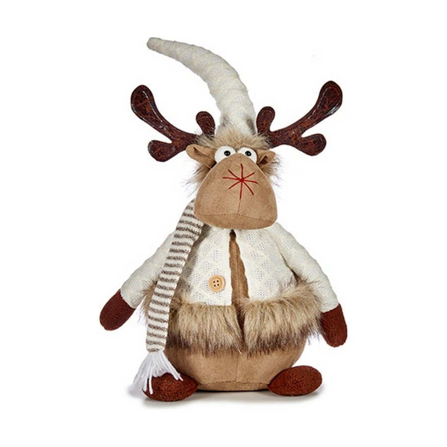 Julerensdyr Brun Hvid 15 x 43 x 19 cm #1