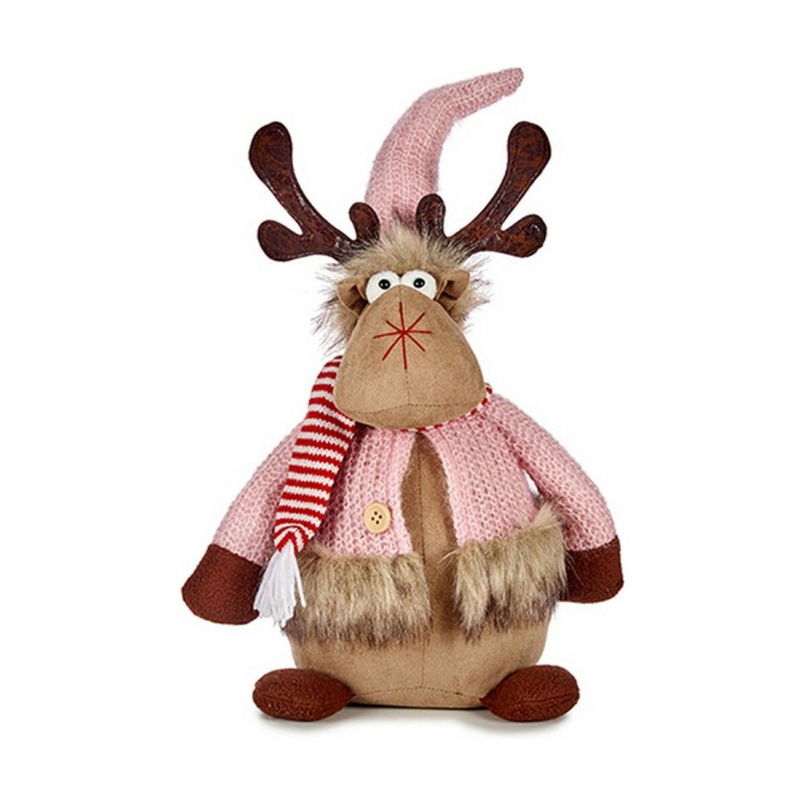Julerensdyr Pink Brun 15 x 43 x 19 cm #1