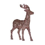 Indretning Medium Rensdyr 15 x 45 x 30 cm Pink Gylden Plastik #1