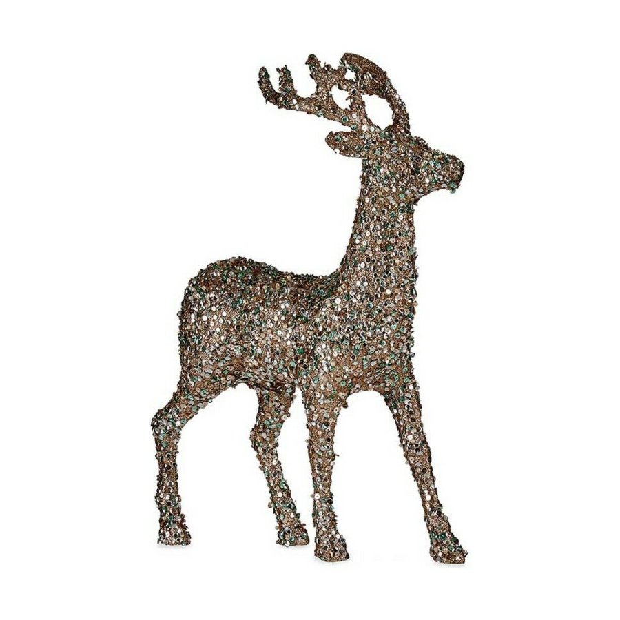 Indretning Medium Rensdyr 15 x 45 x 30 cm Mint Plastik champagne #1
