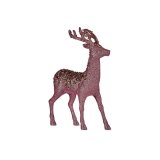 Indretning Medium Rensdyr Pink Gylden Plastik (15 x 45 x 30 cm) #1