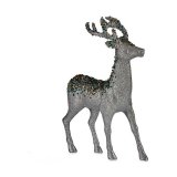 Indretning Medium Rensdyr 15 x 45 x 30 cm Slvfarvet Bl Gylden Plastik #1
