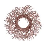 Adventskrans Gren Pink Gylden Plastik 50 x 10 x 50 cm #1
