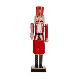 Dekorativ figur Rd Sort Nddeknkker 7,5 x 28 x 7,5 cm Plastik #1