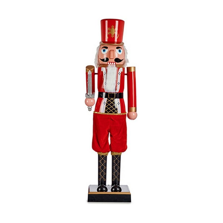 Dekorativ figur Rd Sort Nddeknkker 7,5 x 28 x 7,5 cm Plastik #1