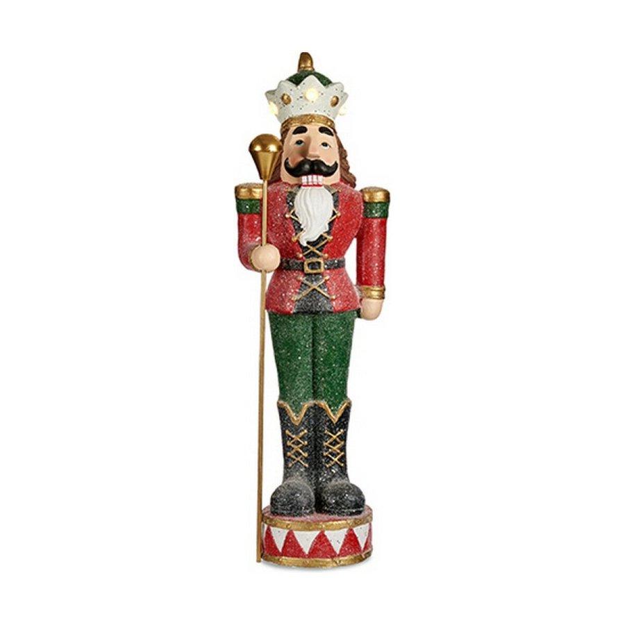 Dekorativ figur Nddeknkker Rd LED Lys Polyesterharpisk 20 x 86 x 28 cm #1