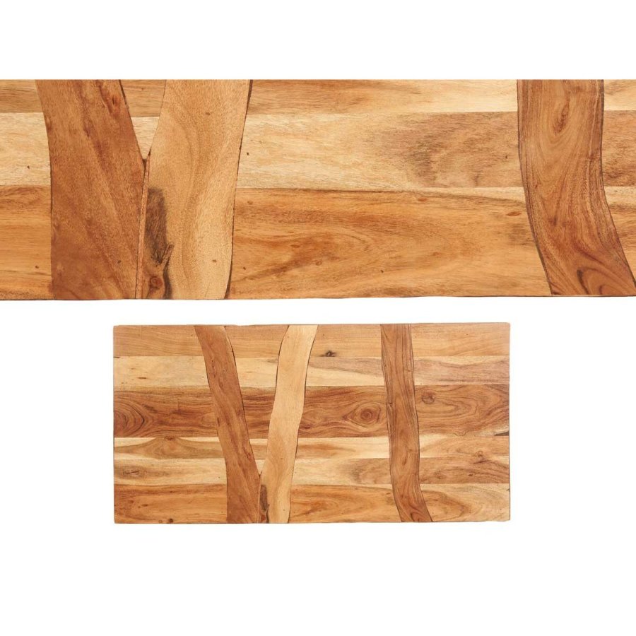 Sofabord Trama 120 x 60 x 48 cm Brun Sort Akacie #2