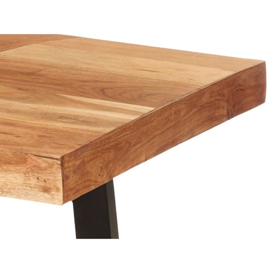 Sofabord Trama 120 x 60 x 48 cm Brun Sort Akacie #3
