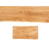Sofabord Live Edge 120 x 60 x 46 cm Brun Sort Akacie #2