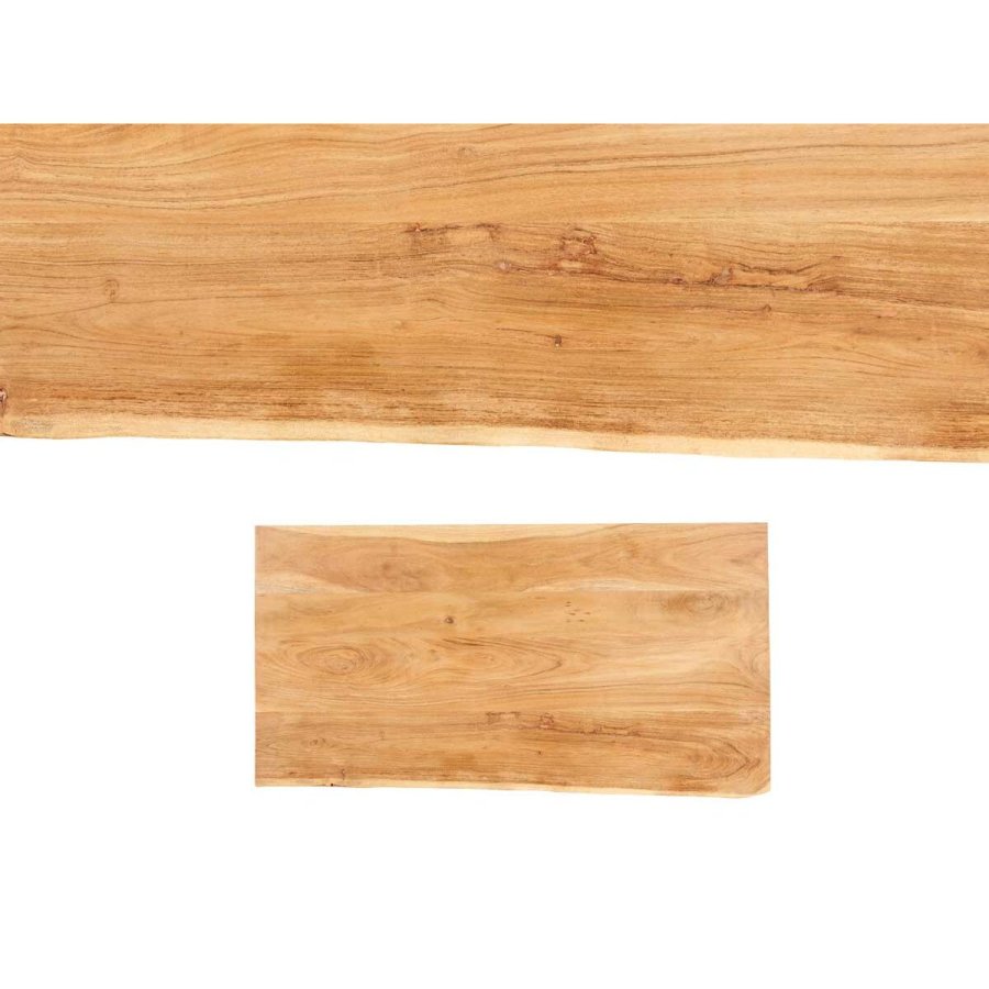 Sofabord Live Edge 120 x 60 x 46 cm Brun Sort Akacie #2