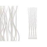 Sammenfoldelig skrm MJ84091-B Hvid Piletr 50 x 182 x 13 cm 4 Buketter #1