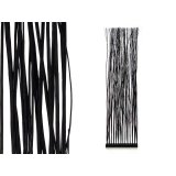 Sammenfoldelig skrm Varas Sort Piletr 50 x 185 x 12 cm #1