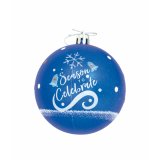 Julekugle Frozen Memories 6 enheder Bl Hvid Plastik ( 8 cm) #5