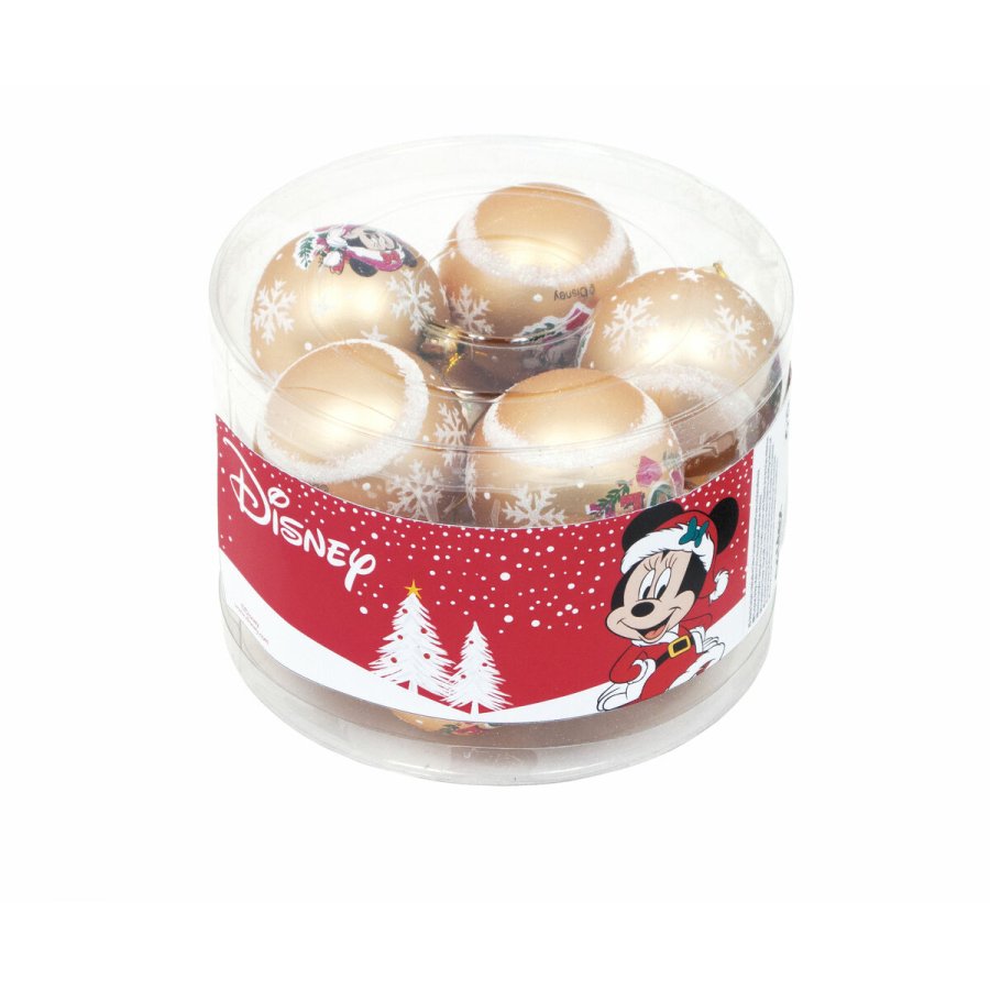 Julekugle Minnie Mouse Lucky Gylden 10 enheder Plastik ( 6 cm) #9