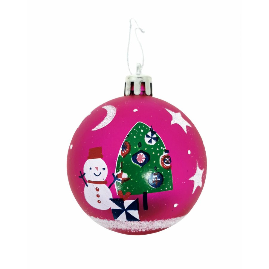 Julekugle Peppa Pig Cosy corner Fuchsia 6 enheder Plastik ( 8 cm) #5