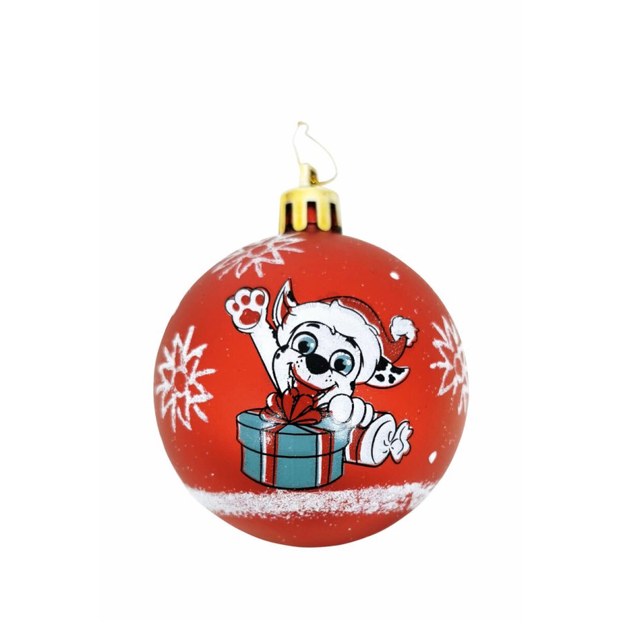 Julekugle The Paw Patrol Friendship Rd 6 enheder Plastik ( 8 cm) #1
