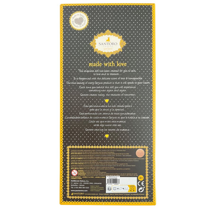 Dukke Paola Reina Gorjuss The Black Pearl 32 cm #2