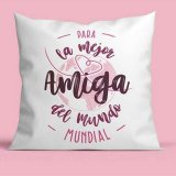 Pude Roymart PARA LA MEJOR AMIGA DEL MUNDO Hvid Pink 40 x 40 cm #2