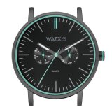 Unisex ur Watx & Colors  WXCA2718 Sort ( 44 mm) #1