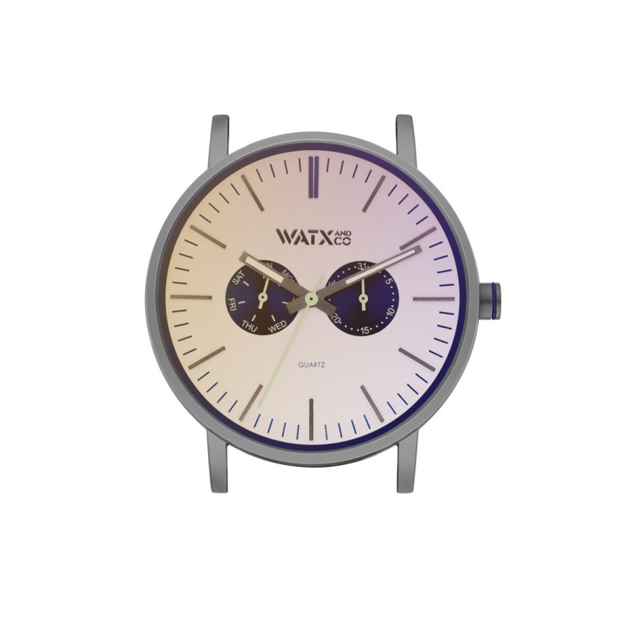 Unisex ur Watx & Colors WXCA2737 Gr Slvfarvet ( 44 mm) #1