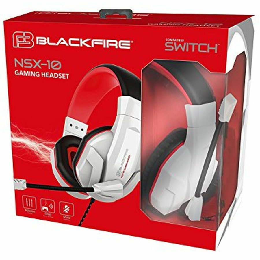 Hovedtelefoner med mikrofon Blackfire NSX-10 Hvid #2
