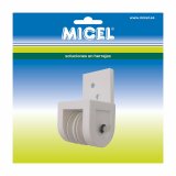 Remskive til pergola Micel TLD19 Nylon 4,3 x 4,2 x 7,8 cm Frontal Hvid #2