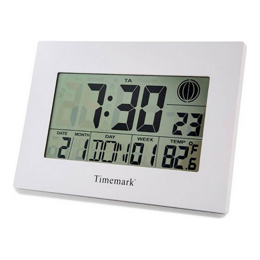 Vgur med Termometer Timemark Hvid (24 x 17 x 2 cm) #1