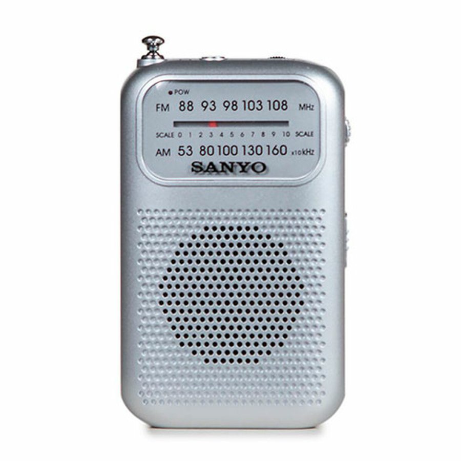 Transistorradio Sanyo AM/FM Slvfarvet #1
