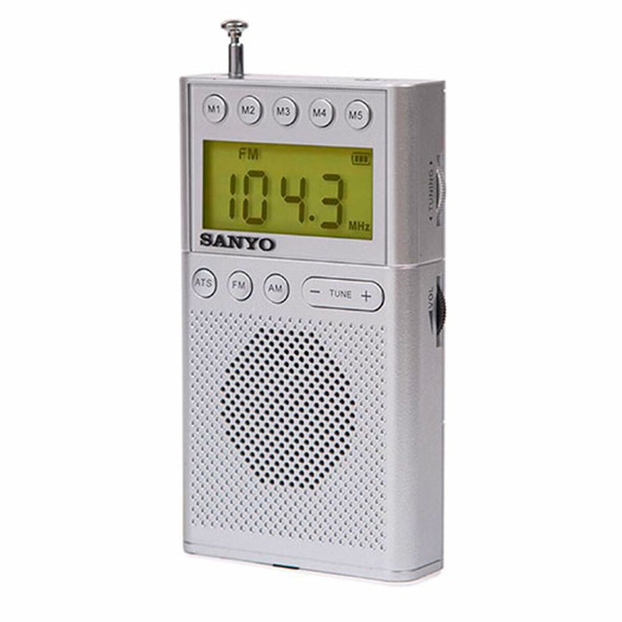 Brbar digital radio Sanyo Slvfarvet AM/FM #1