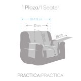 Stolsovertrek Eysa LEVANTE Pink 100 x 110 x 55 cm #6