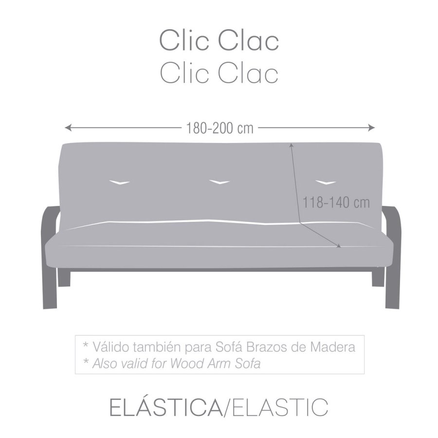 Sofa cover Eysa TROYA Lys brun 140 x 100 x 200 cm #4