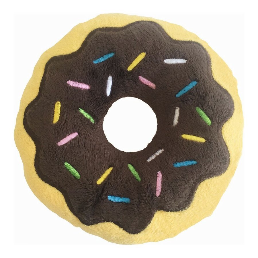 Plush legetj til hunde Gloria 3 x 5 x 14 cm Chokolade Donut Brun #1