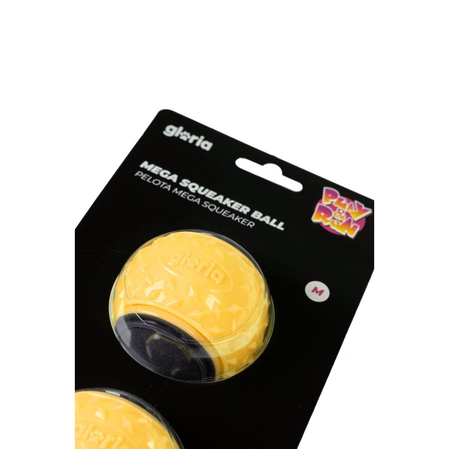 Kledyrsbold Gloria PLAY AND RUN Gul TPR M 6,35 cm 2 enheder #4