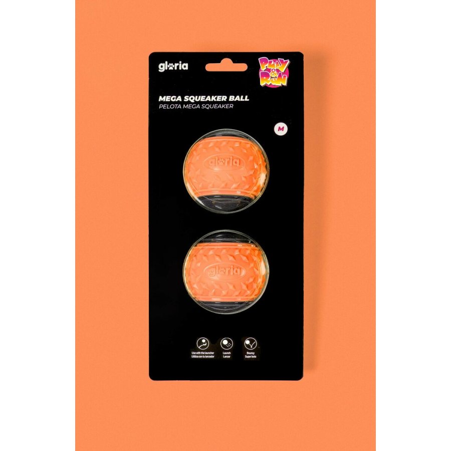 K�ledyrsbold Gloria PLAY AND RUN Orange TPR M 6,35 cm 2 enheder #6