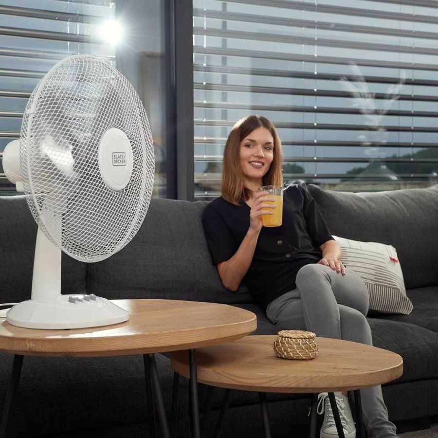 Bordventilator Black & Decker ES9440030B Hvid Sort 40 W #3