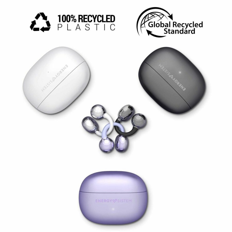 Trdlse hretelefoner med etui til opladning Energy Sistem 459643 Sort #4