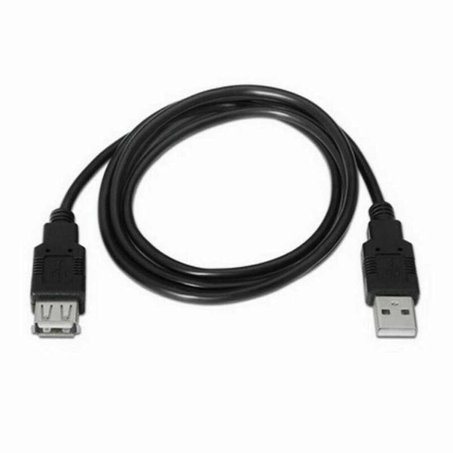 Forlngerledning TooQ FS20200M-B 1,8 m USB Sort 1,8 m #4