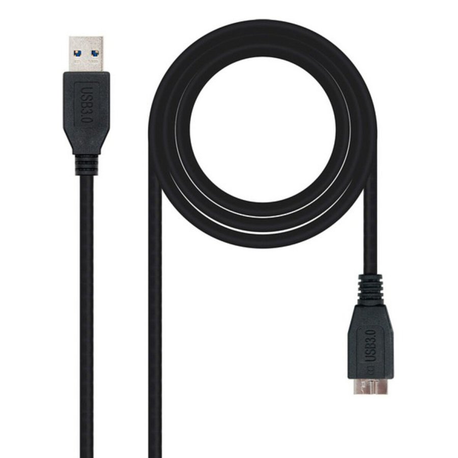 USB 3.0 A til mikro USB B-kabel NANOCABLE 10.01.110-BK #4