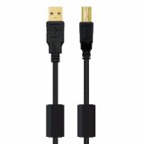 USB 2.0 A til USB B-kabel NANOCABLE 10.01.1202 Sort 2 m #2