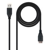 USB 3.0 A til mikro USB B-kabel NANOCABLE 10.01.110-BK #1
