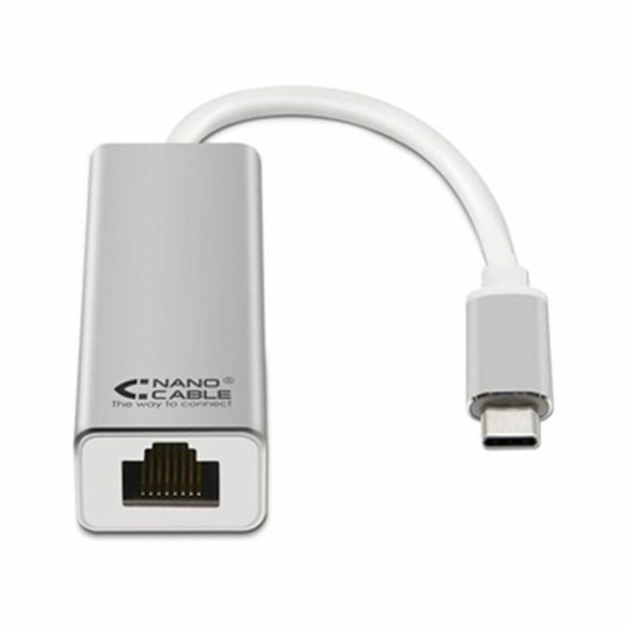 USB 3.0 Gigabit Ethernet adapter NANOCABLE 10.03.0402 Slvfarvet #1