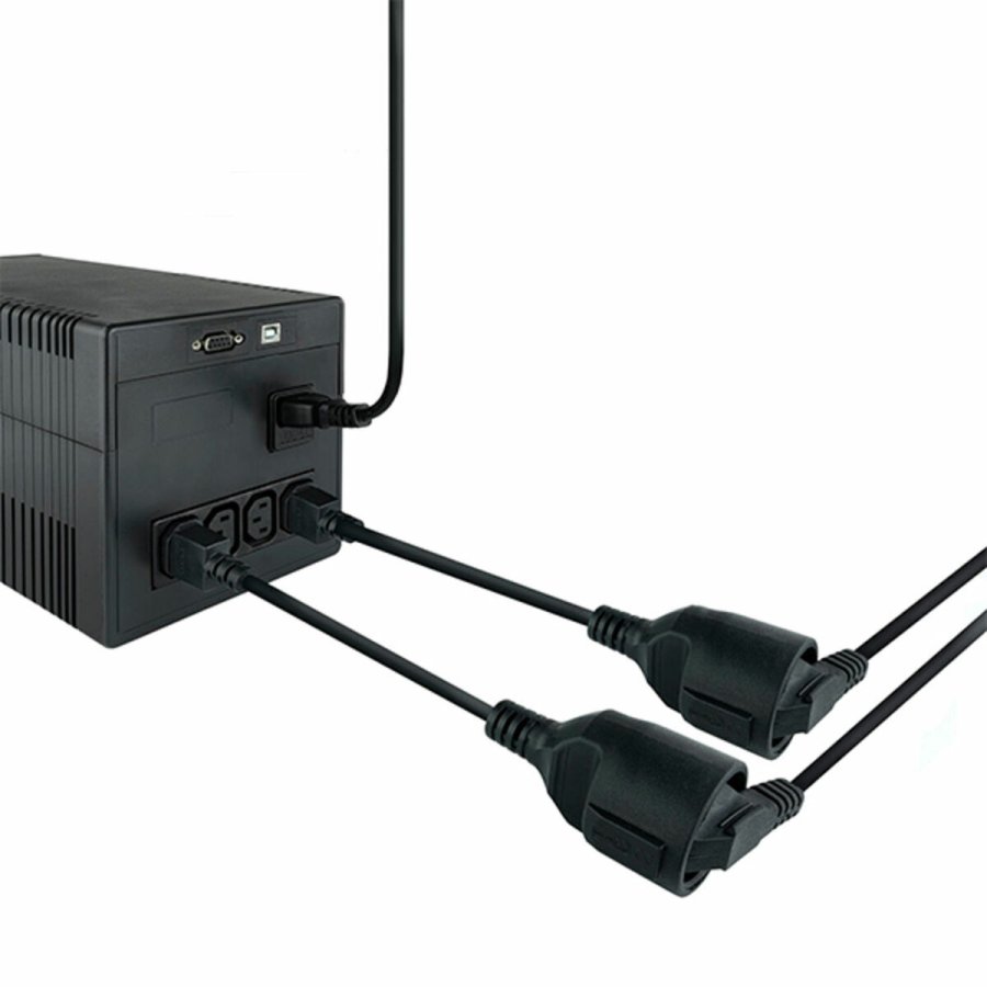 Netledning C14 til Schuko NANOCABLE 10.22.0901 (25 cm) #2