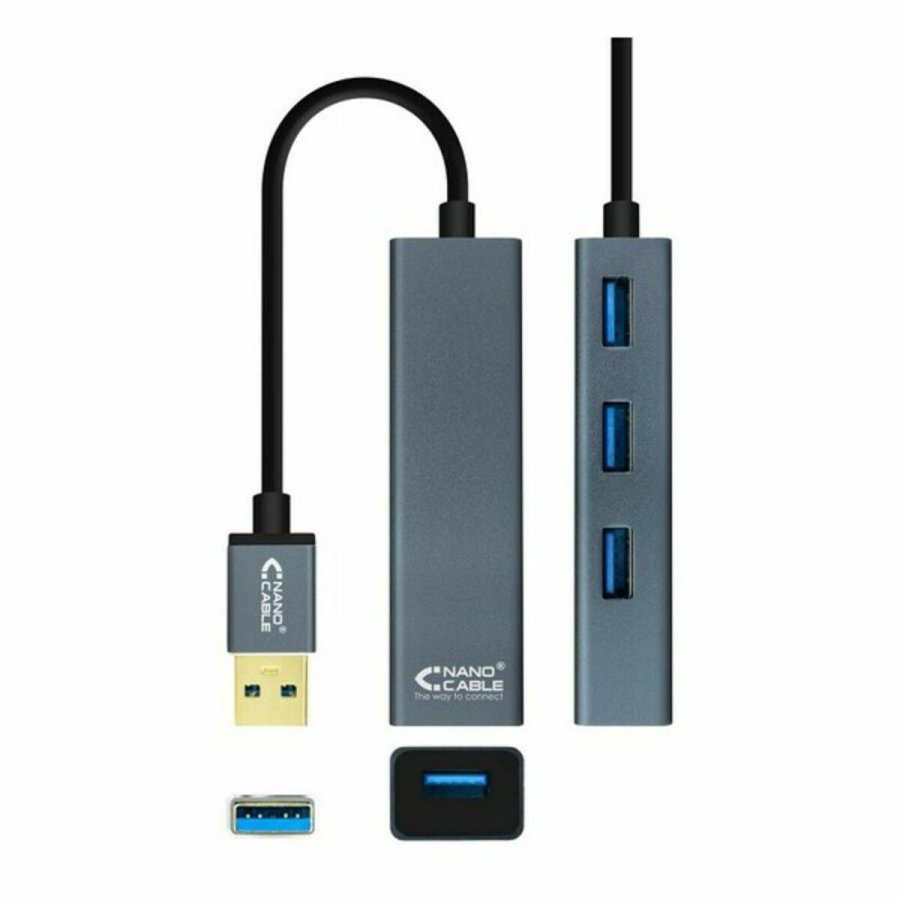 4-Port USB Hub NANOCABLE 10.16.4402 USB 3.0 #2