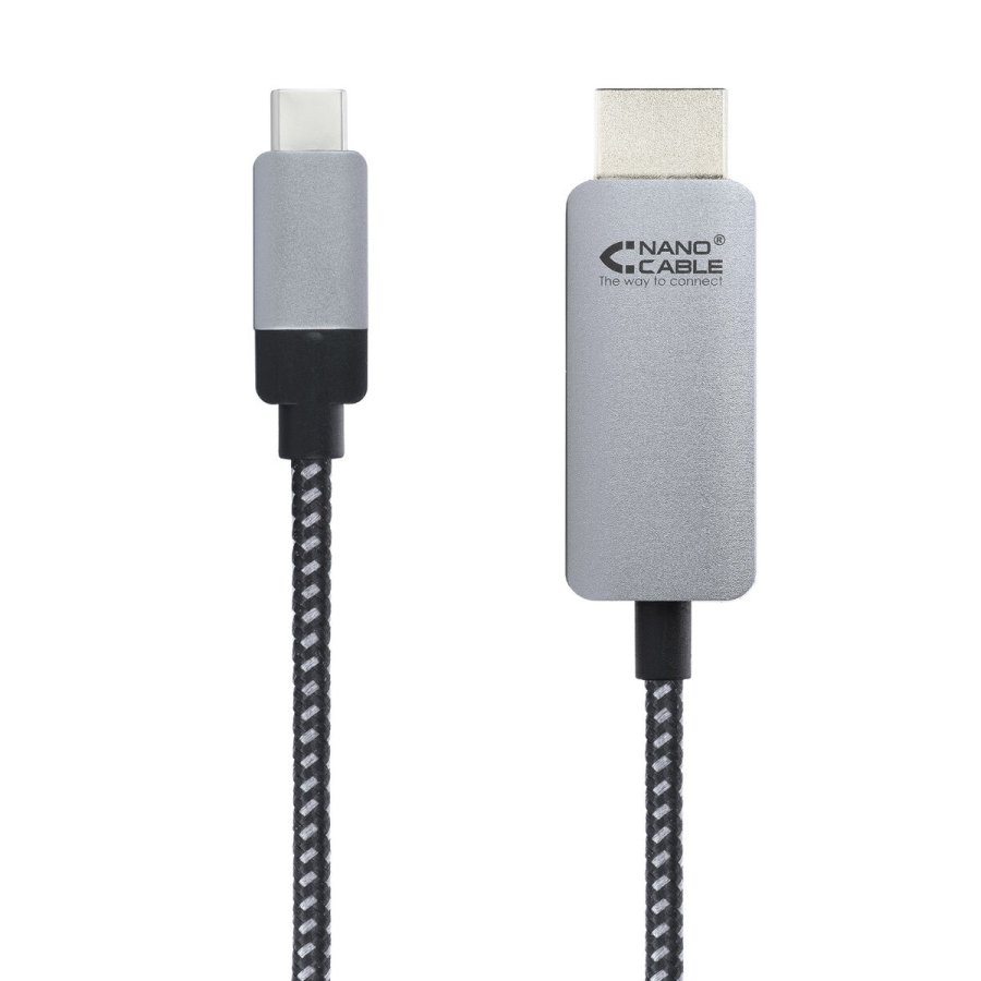 USB-C til HDMI-kabel NANOCABLE 10.15.5102 1,8 m Sort #4