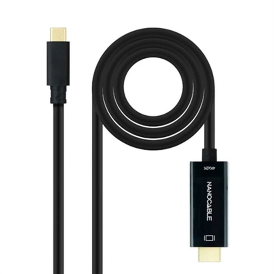 USB-C til HDMI-kabel NANOCABLE 10.15.5133 Sort 3 m 4K Ultra HD #1