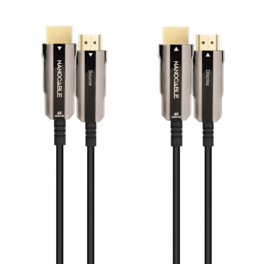 HDMI-kabel NANOCABLE 10.15.2080 80 m Sort 4K Ultra HD 18 Gbps #3