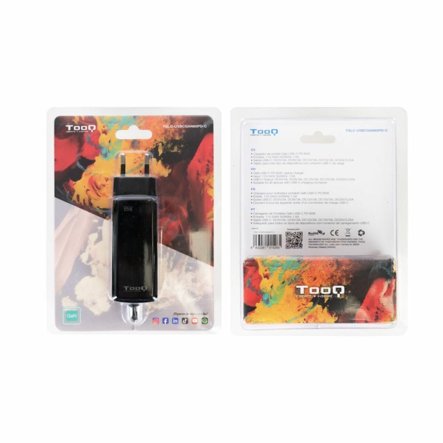 Vgoplader TooQ TQLC-USBCGAN65PD-C Sort 65 W #6