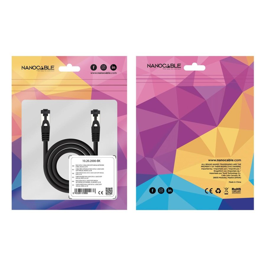 USB-kabel NANOCABLE 10.20.2010-BK Sort 10 m #3