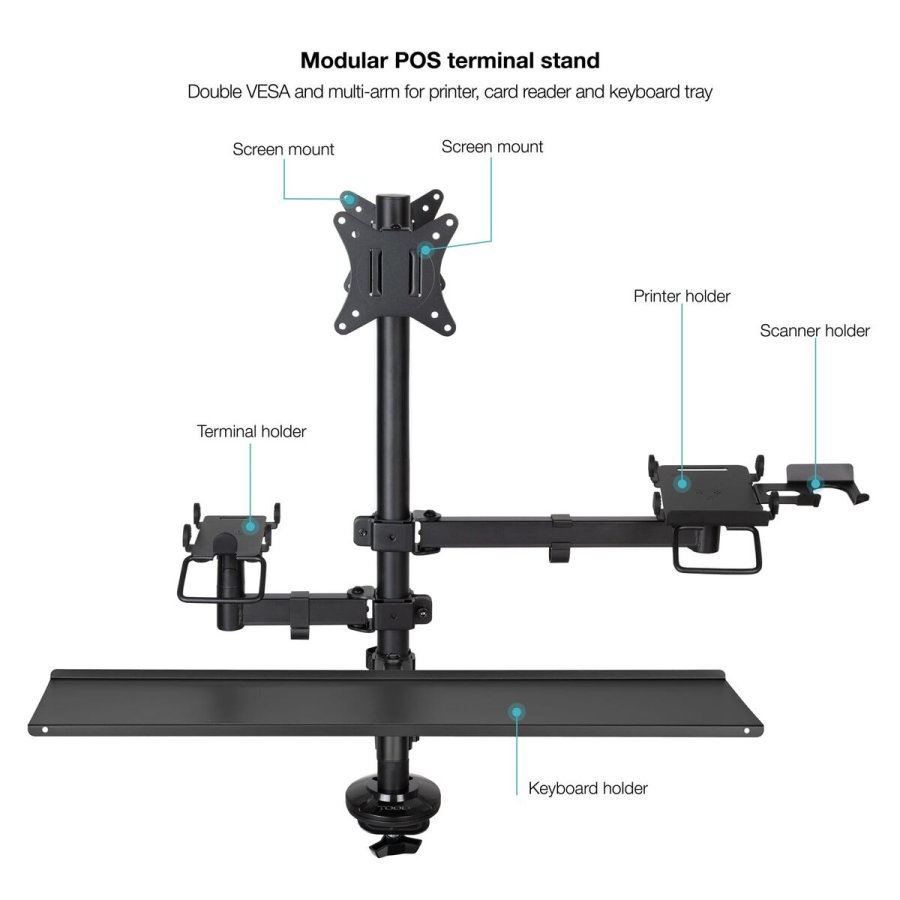 Sk�rm bord st�tte TooQ TQPM0003 17